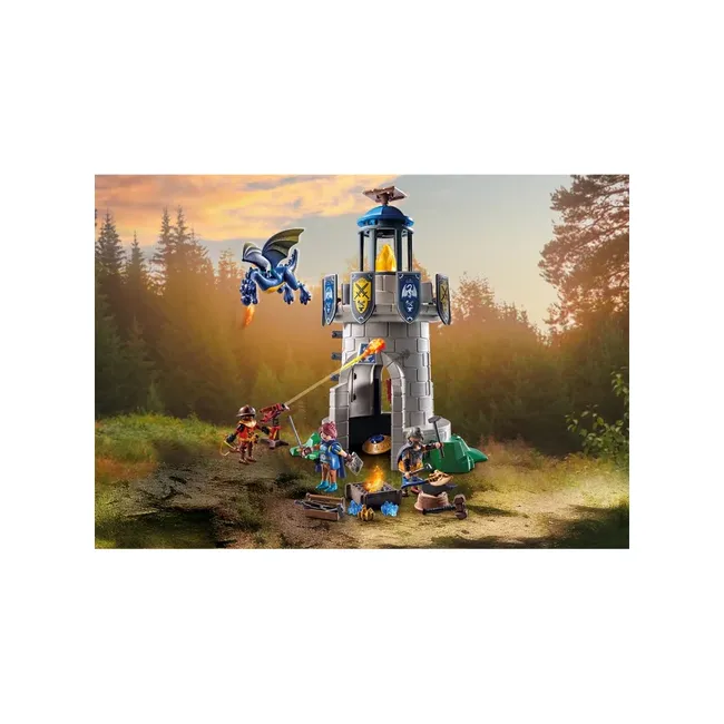 Playmobil-TURNUL CAVALERULUI CU FIERAR SI DRAGON ARTPM71483