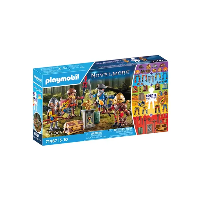 Playmobil-CREEAZA PROPRIA FIGURINA CAVALERII NOVELMORE ARTPM71487