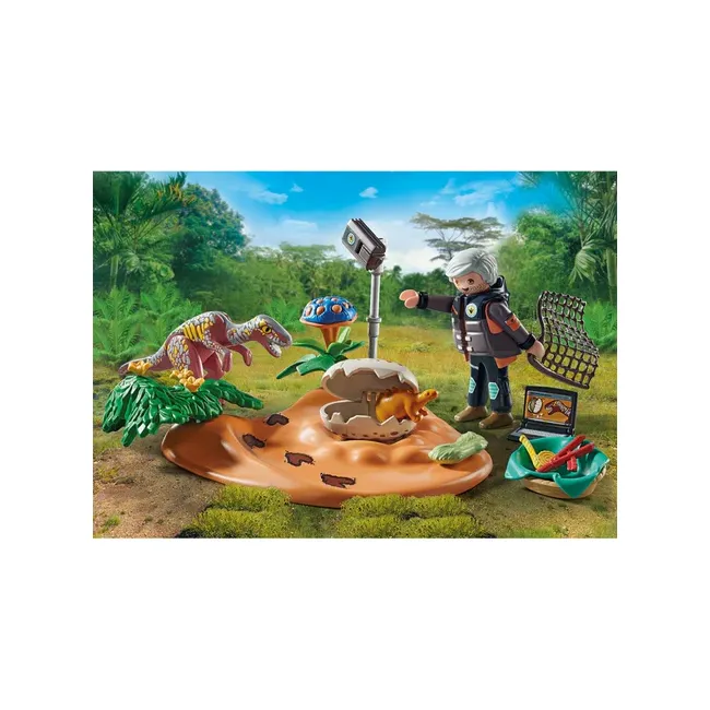 Playmobil-CUIB DE STEGOSAURUS SI HOT DE OUA ARTPM71526
