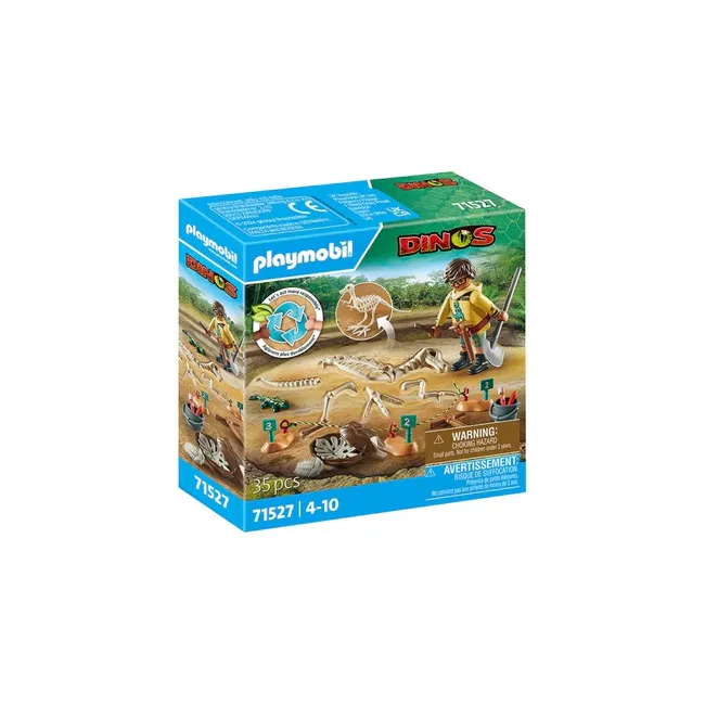 Playmobil-SAPATURI ARHEOLOGICE CU SCHELET DE DINOZAUR ARTPM71527