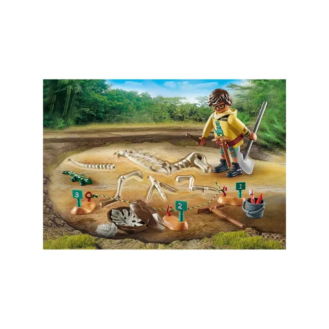 Playmobil-SAPATURI ARHEOLOGICE CU SCHELET DE DINOZAUR ARTPM71527