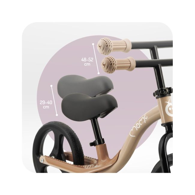 Bicicleta fara pedale cu roti led , Momi Isoka - Beige KRTROBI00076