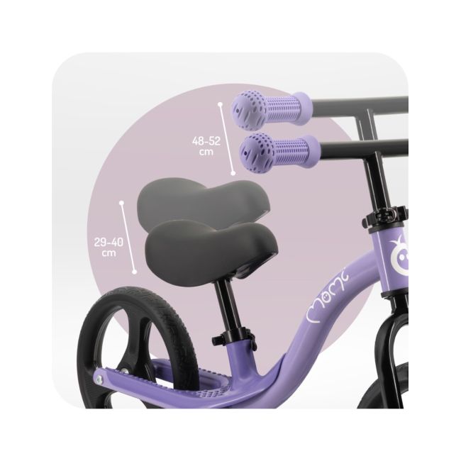 Bicicleta fara pedale cu roti led , Momi Isoka - Purple KRTROBI00077