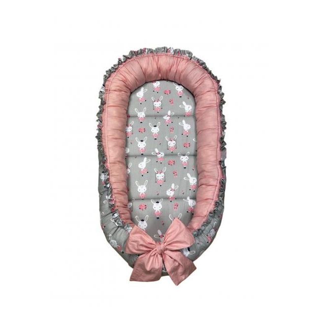 Cuib-Baby Nest My Kids Bunny Pink MYK00087115