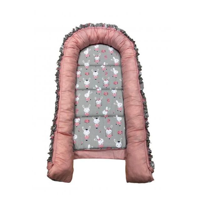 Cuib-Baby Nest My Kids Bunny Pink MYK00087115