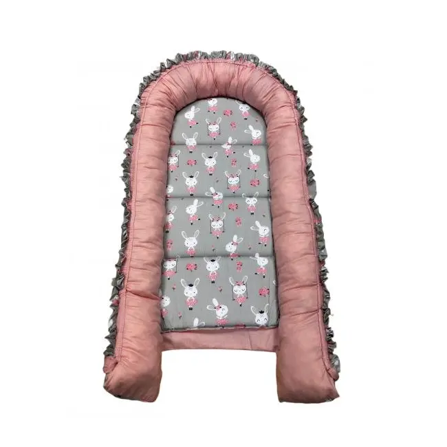 Cuib-Baby Nest My Kids Bunny Pink MYK00087115