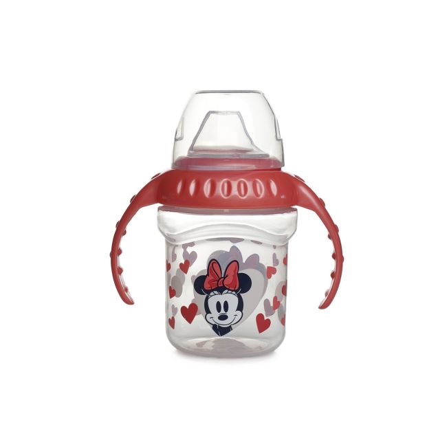 DISNEY MINNIE CANA CU CAPAC SI MANERE 250 ML - CIOC DIN SILICON DNBST10727