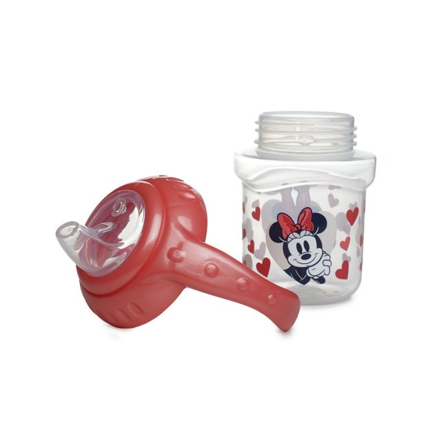 DISNEY MINNIE CANA CU CAPAC SI MANERE 250 ML - CIOC DIN SILICON DNBST10727