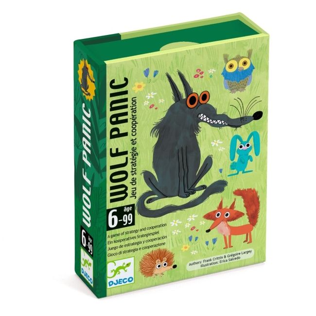 Joc de cooperare cu carti wolf panic, djeco dj05080