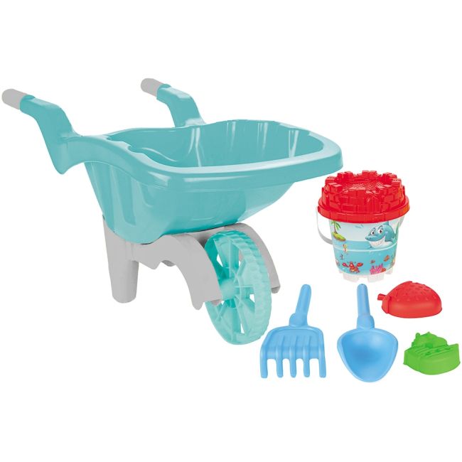 Set jucarii nisip pilsan roaba jumbo cu accesorii albastru hubpl-06-173-bl