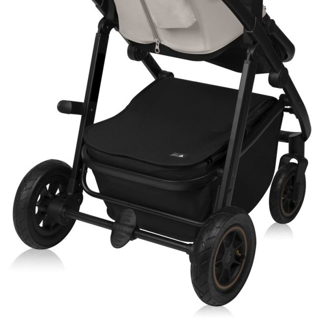 Carucior 3 in 1, Lionelo, Amber Plus, Cadru aluminiu, Cu landou intarit si salteluta moale, Cu scoica auto testata ADAC, Reversibil, Maner ajustabil, Cu accesorii, Cu ventilatie panoramica 3D, Pana la 22 kg, EN1888-1, EN1888-2, EN1466, ECE R129, Verde BYN