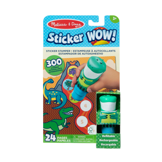 Activitati cu autocolante sticker wow dinozaur - okemd32012