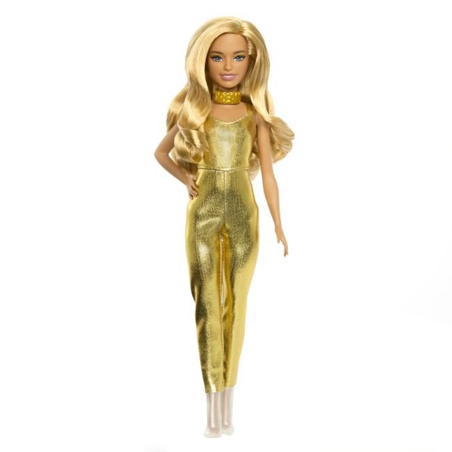 BARBIE PAPUSA BARBIE FASHIONISTAS BLONDA CU SALOPETA AURIE VIVMTHRH19