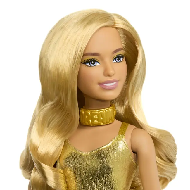 BARBIE PAPUSA BARBIE FASHIONISTAS BLONDA CU SALOPETA AURIE VIVMTHRH19