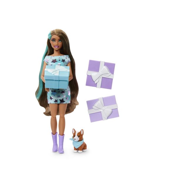 BARBIE PAPUSA PARTY UNBOXED REVEAL BRUNETA VIVMTJFG72