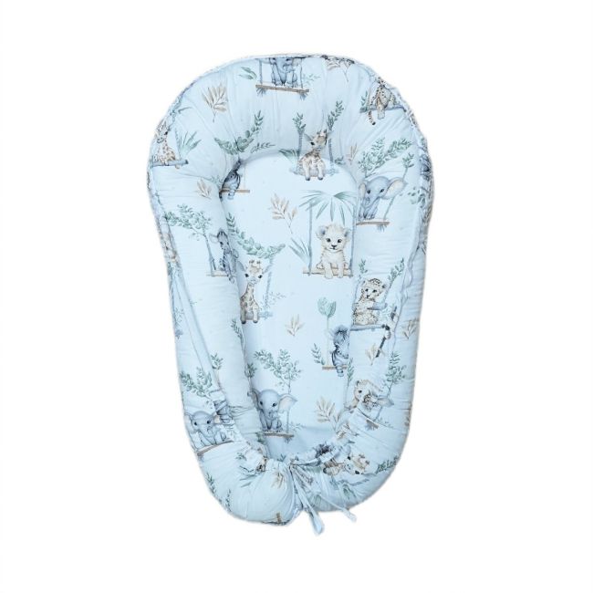 Baby nest din bumbac, Appekids, Safari KRT142166