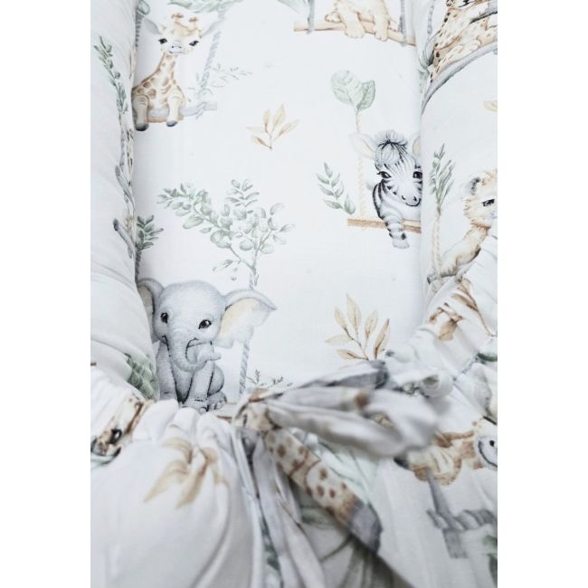 Baby nest din bumbac, Appekids, Safari KRT142166