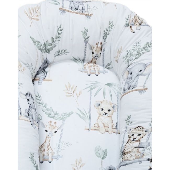 Baby nest din bumbac, Appekids, Safari KRT142166