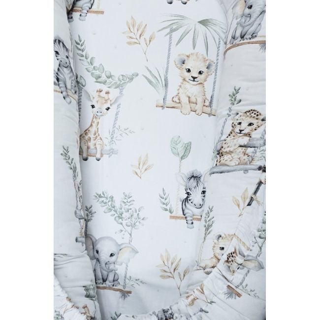 Baby nest din bumbac, Appekids, Safari KRT142166