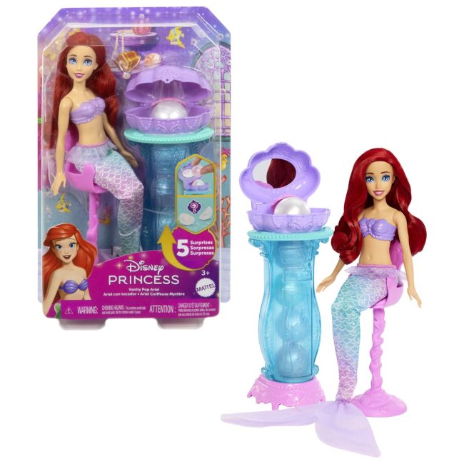 DISNEY PRINCESS PAPUSA ARIEL SI MASUTA DE MACHIAJ CU SURPRIZE VIVMTJBF86