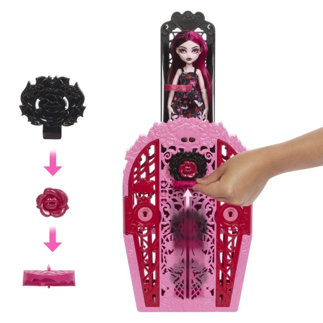 MONSTER HIGH GRADINA DE LA MIEZUL NOPTII PAPUSA DRACULAURA VIVMTHYT72