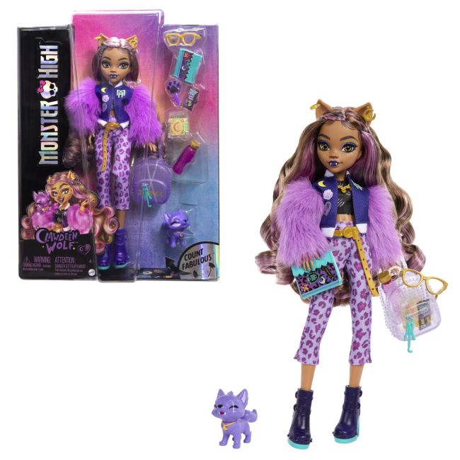 MONSTER HIGH PAPUSA CLAWDEEN WOLF SI CRESCENT VIVMTHRP65