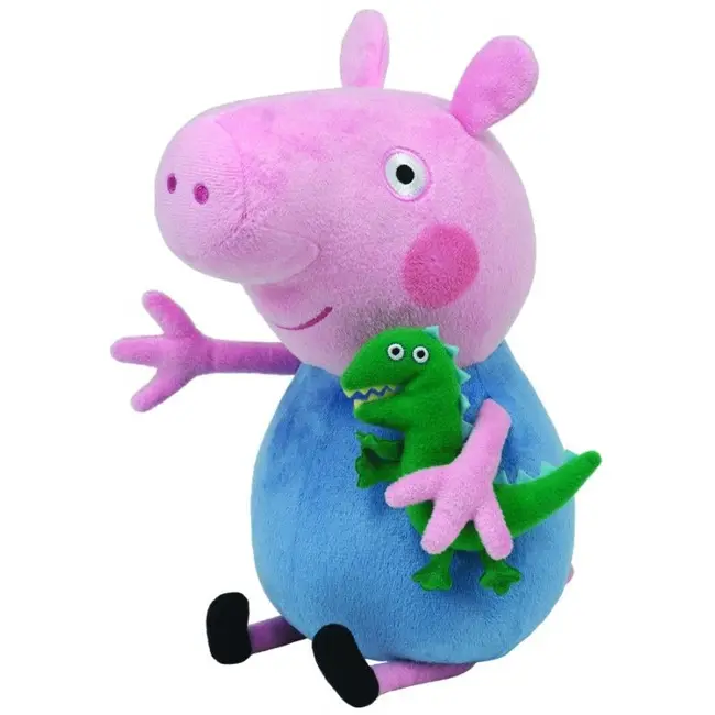 PLUS TY 28CM BEANIE BABIES PEPPA PIG GEORGE VIVTY96231