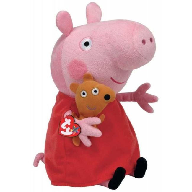 PLUS TY 28CM BEANIE BABIES PEPPA PIG PEPPA VIVTY96230