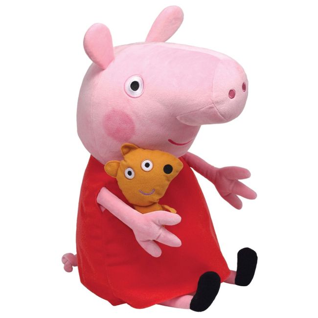 PLUS TY 38CM BEANIE BABIES PEPPA PIG PEPPA VIVTY56018