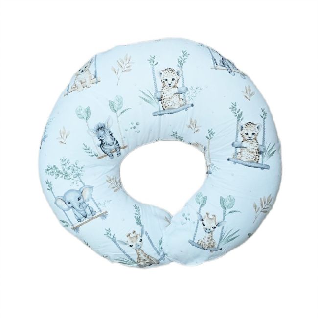 Perna pentru alaptare, 100% Bumbac, 60X60 cm, Appekids - Safari KRT142180