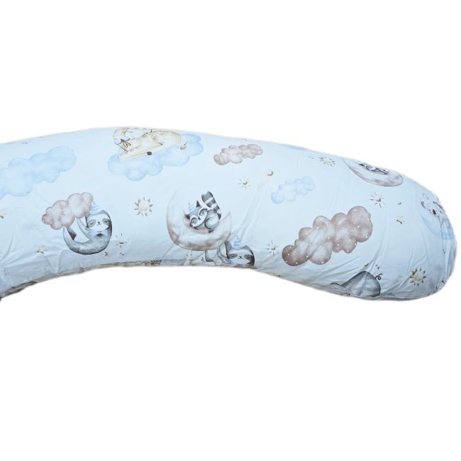 Perna pentru gravida, Fibre din silicon, 180 cm, Appekids - Clouds KRT142210