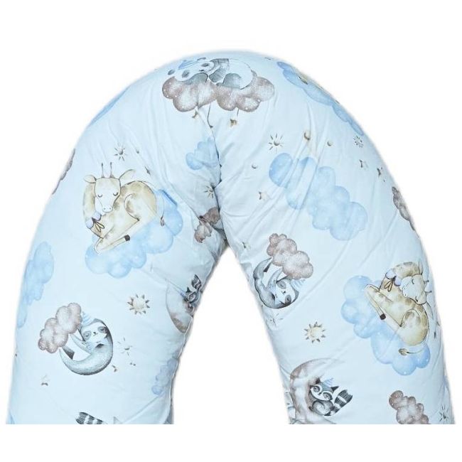 Perna pentru gravida, Fibre din silicon, 180 cm, Appekids - Clouds KRT142210