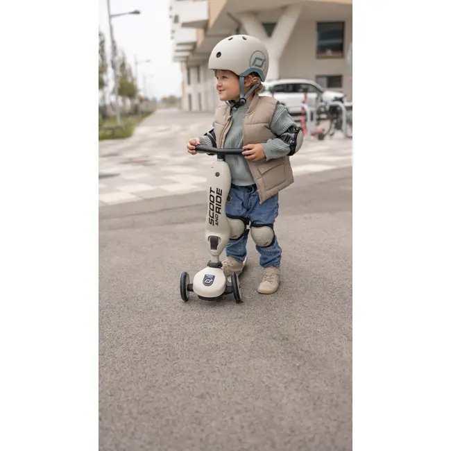 Set De Protectie Scoot And Ride, Genunchiere Si Cotiere, Marime S, Steel Pjbc6402-5030