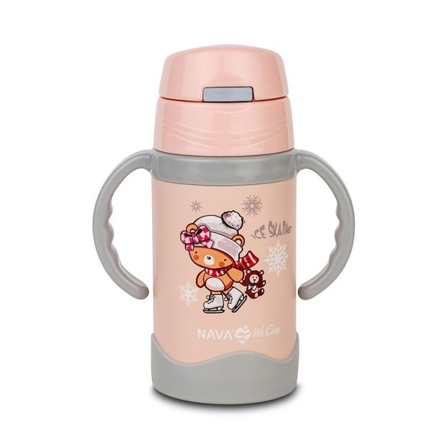 Sticla termoizolanta nava we care 300 ml roz smb10-113-001