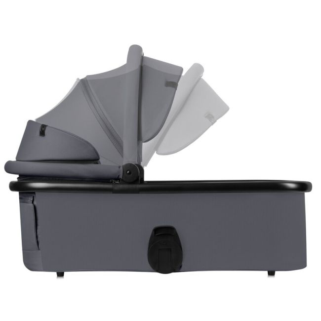 Carucior 3 in 1, Lionelo, Layla, Cadru din aluminiu, Cu landou intarit si salteluta din spuma AiryDots, Scoica auto, Reversibil, Cu sistem de ventilatie 3D, Cu accesorii, Pana la 22 kg, EN1888-1 EN1888-2 EN1466 ECE R129, Gri BYNLO-LAYLA_3IN1_GREY_STONE