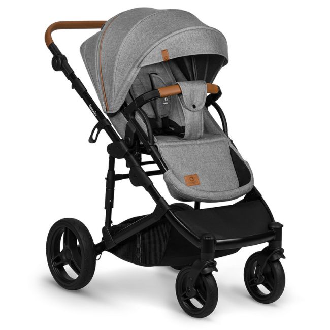 Lionelo - Carucior 2 in 1 Mari Tour, Transformabil, Cu landou cu salteluta moale, Reversibil, Maner ajustabil, Plasa de tantari, Husa de picioare, Geanta parinti, 22 kg, Conform cu standardele europene de securitate EN1888 si EN1466, Gri BYNLO-MARI_TOUR_2