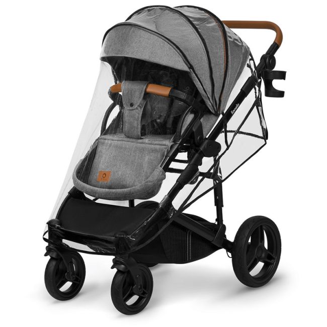 Lionelo - Carucior 2 in 1 Mari Tour, Transformabil, Cu landou cu salteluta moale, Reversibil, Maner ajustabil, Plasa de tantari, Husa de picioare, Geanta parinti, 22 kg, Conform cu standardele europene de securitate EN1888 si EN1466, Gri BYNLO-MARI_TOUR_2