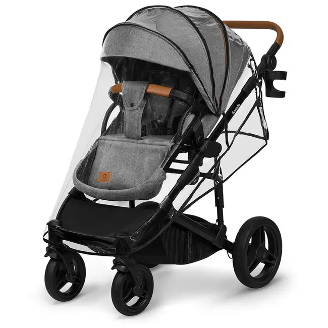 Lionelo - Carucior 2 in 1 Mari Tour, Transformabil, Cu landou cu salteluta moale, Reversibil, Maner ajustabil, Plasa de tantari, Husa de picioare, Geanta parinti, 22 kg, Conform cu standardele europene de securitate EN1888 si EN1466, Gri BYNLO-MARI_TOUR_2