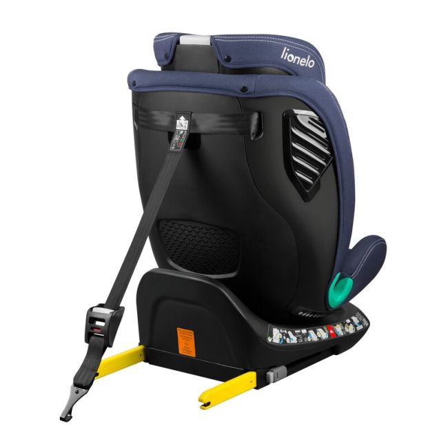 Scaun auto, Lionelo, Bastiaan One i-Size, 4 in 1, Protectie laterala, Cu spatar inclinabil in 4 pozitii, Cu tetiera reglabila in 13 pozitii, Rotire 360 grade, Top Tether, 0-36 Kg, 40-150 cm, Cu Isofix, Conform cu ECE R129, Albastru BYNLO-BASTIAAN_ONE_I-SI