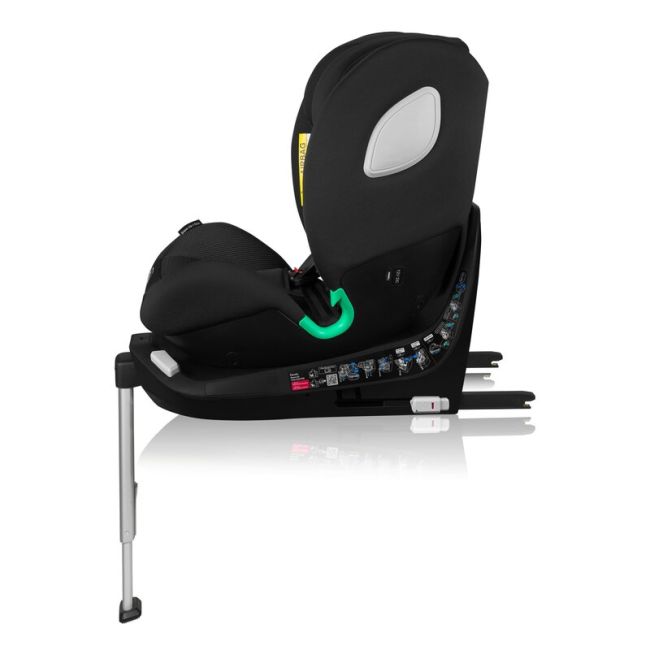 Scaun auto, Lionelo, Braam Air, i-Size, 0-36 Kg, 40-150 cm, Cu isofix si picior de fixare, Protectie laterala, Rotire 360 grade, Ajustare spatar in 5 pozitii, Tetiera reglabila in 14 trepte, Tehnologie de ventilatie Air Flow, Conform cu R129, Gri BYNLO-BR