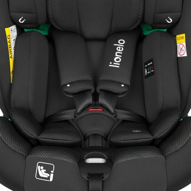Scaun auto, Lionelo, Braam Air, i-Size, 0-36 Kg, 40-150 cm, Cu isofix si picior de fixare, Protectie laterala, Rotire 360 grade, Ajustare spatar in 5 pozitii, Tetiera reglabila in 14 trepte, Tehnologie de ventilatie Air Flow, Conform cu R129, Gri BYNLO-BR