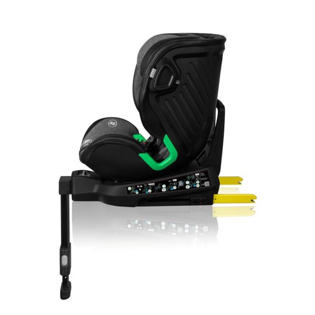 Scaun auto, Lionelo, Harmony i-Size, Rotire 360 grade, Protectie laterala, Cu spatar reglabil in 5 pozitii, Cu tetiera reglabila in 12 pozitii, 0-36 Kg, 40-150 cm, Cu Isofix, Husa din bambus, Conform cu ECE R129, Gri inchis BYNLO-HARMONY_I-SIZE_GREY_GRAPH