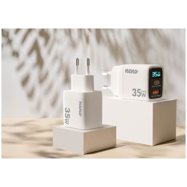 Adaptor priza 35w cu incarcare rapida si protectie supracurent nen-dom-Łs001