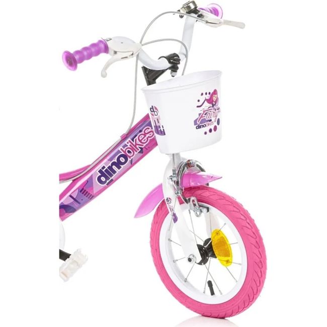 Bicicleta copii dino bikes 12' fairy roz hubdb-124rsn-09fy