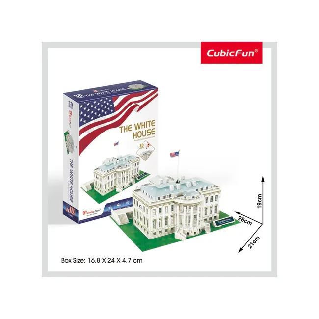PUZZLE 3D CASA ALBA (NIVEL MEDIU 56 PIESE)  - ARTCUC060h