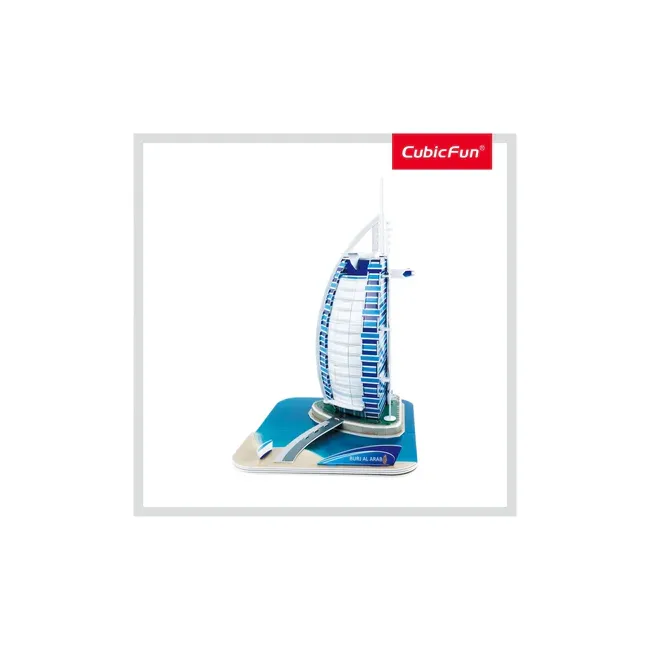 PUZZLE 3D BURJ AL ARAB (NIVEL MEDIU 46 PIESE)  - ARTCUC065h