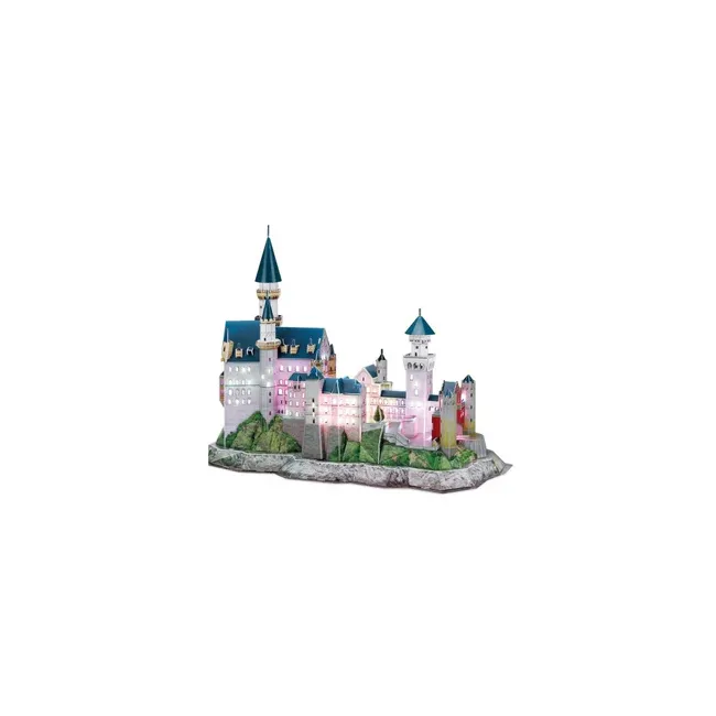 PUZZLE 3D LED CASTELUL NEUSCHWANSTEIN 128 PIESE - ARTCUL174h