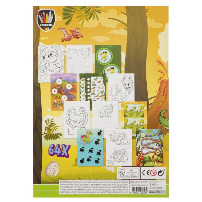 Carte de colorat cu activitati - jungla