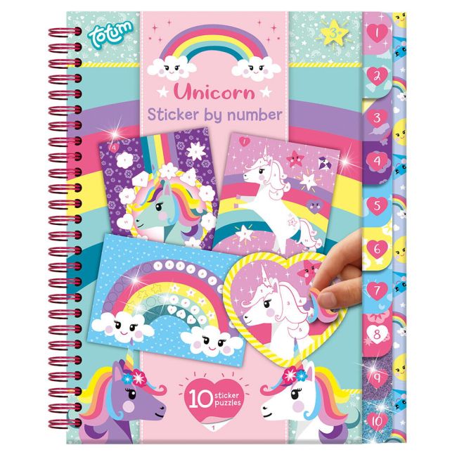 Carticica cu activitati si abtibilduri - unicorn