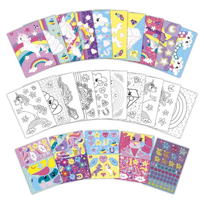 Carticica cu activitati si abtibilduri - unicorn